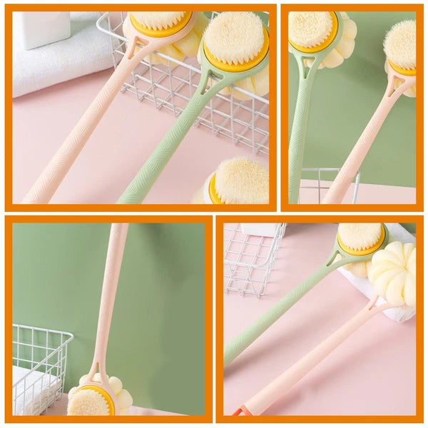 Bath Brush Exfoliating Body Scrubber Back with Handles Shower Brushes