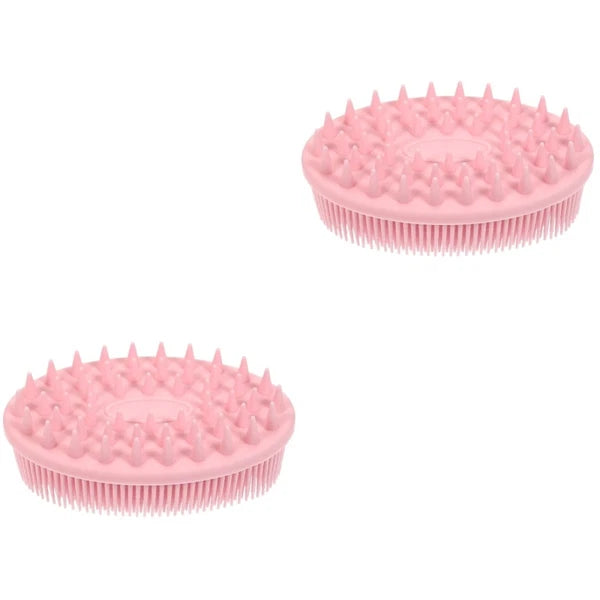 2 Pack Silicone Bath Brush Scrubbers Brushes for Shower