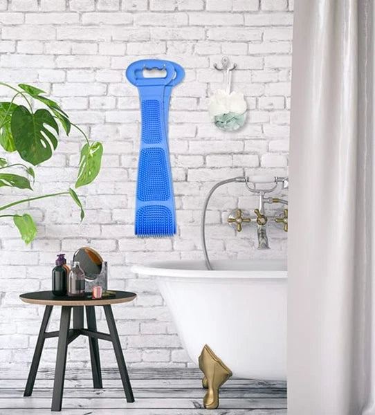 Silicone Bath Body Scrubber Brush 31.5 Inch Long Silicone Back Shower Scrubber B