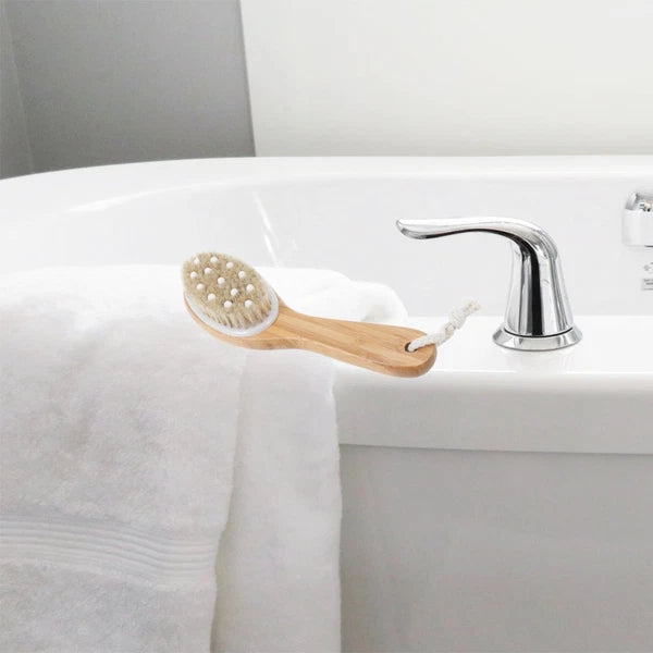 Soft Bead Massage Brush Massaging Showers Long Handle Bath Scrubber