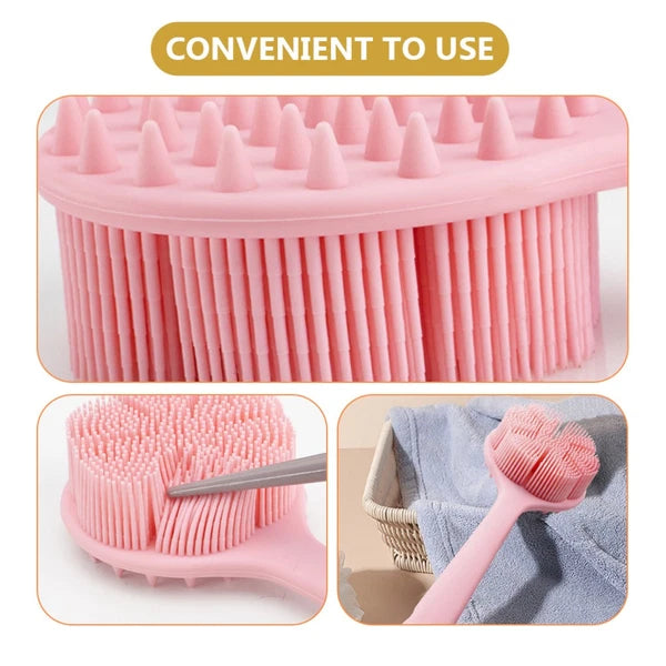 Bath Brush Back Scrubber Long Handle Soft Body Shower for Exfoliating