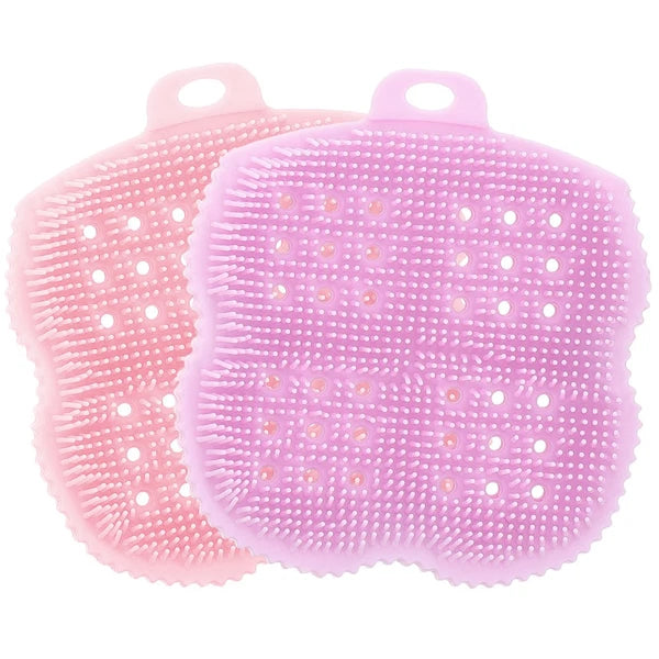 2 Pcs Scrub Brush Body Scrubber Exfoliator Skin Bath Brushes Exfoliating