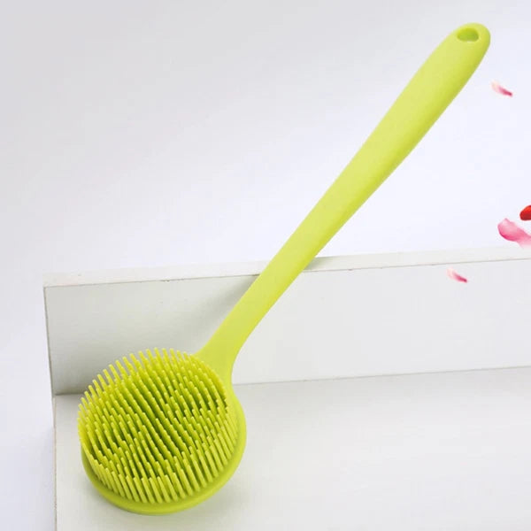 2 PCS Bath Brush Man Silicone Body Scrubber Exfoliator Back for Shower