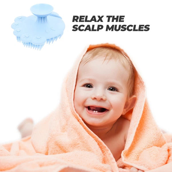 2 Count Baby Bath Brush Child Kid Scrubber Infant Silicone Shower