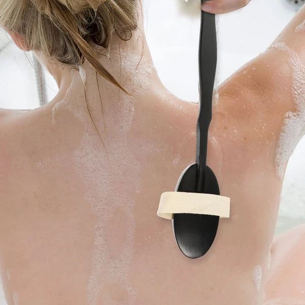 Bend Handle Bath Brush Body Exfoliator for Back Scrubber Shower Men