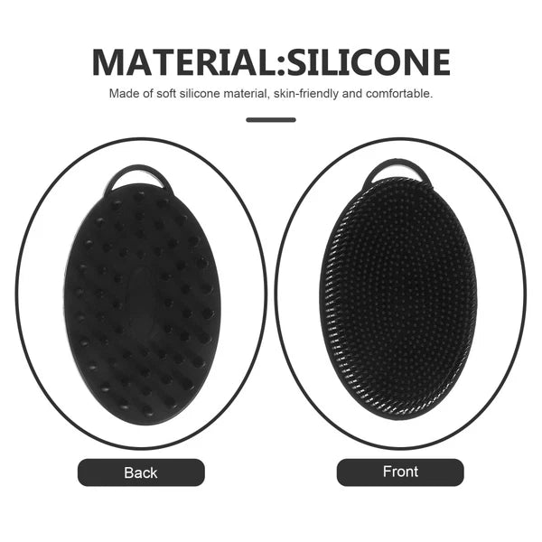 3 Pcs Double-sided Silicone Bath Brush Exfoliating Body Scrubber Face