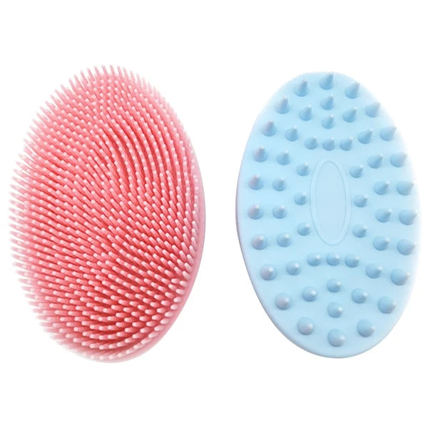 2 Pcs Bath Brush Baby Shower Body Scrubber Multifunctional Double-sided