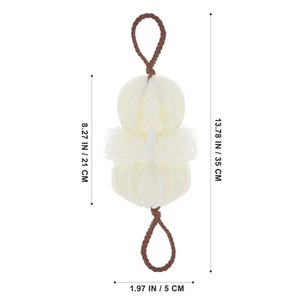 2 Pcs Bath Ball Baby Exfoliating Sponge Brush Body Exfoliator Scrubber for