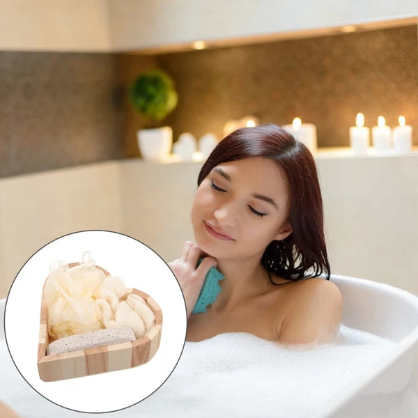 Heart-shaped Bath Brush Body Scruber Skin Scrubber Exfoliator Bathing Supplies