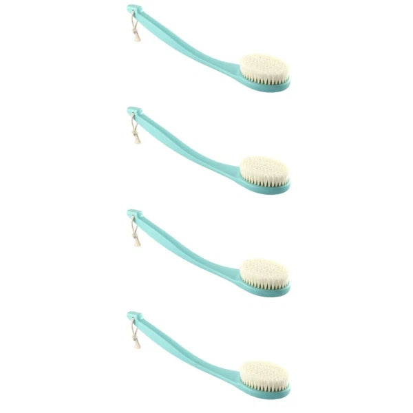 4pcs Body Cleaning Brush Long Handle Bath Brush Shower Foaming Brush Body