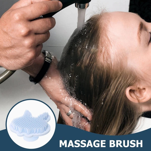 Silicone Bath Brush Child Double-sided Exfoliating Body Scrubber