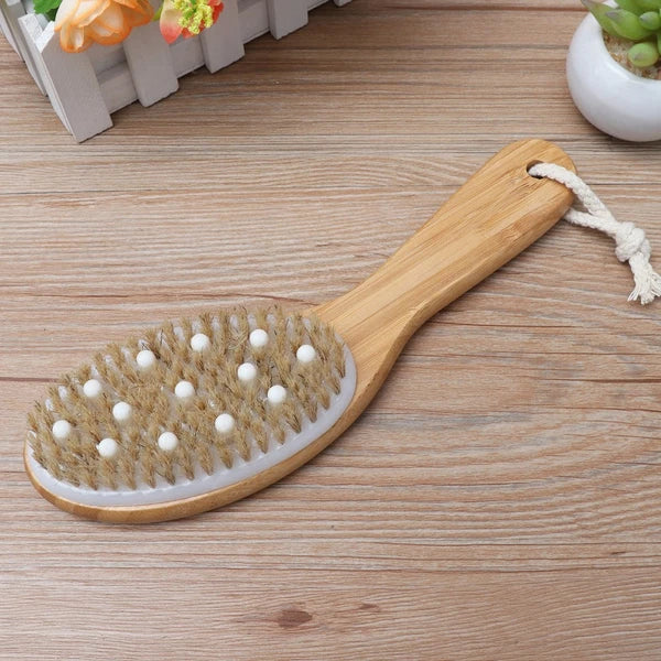 Soft Bead Massage Brush Massaging Showers Long Handle Bath Scrubber