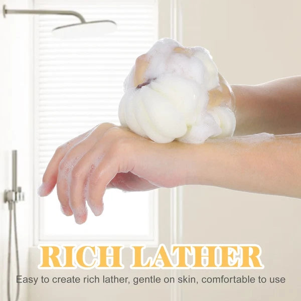 2 Pcs Bath Ball Baby Exfoliating Sponge Brush Body Exfoliator Scrubber for