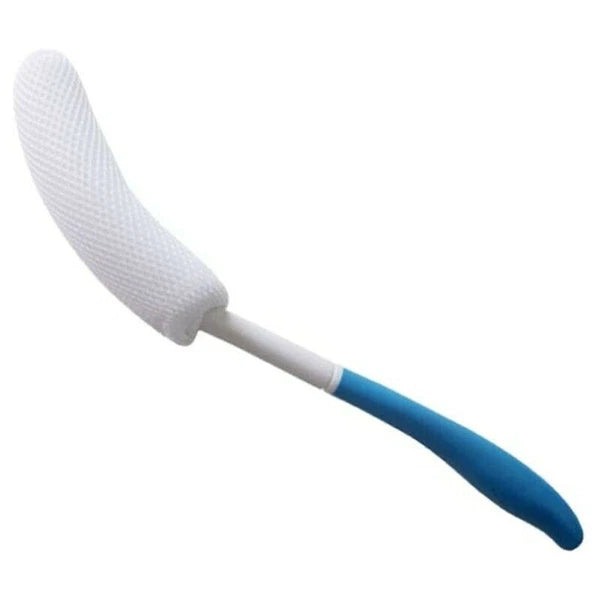 USA Back Shower Brush Easy-To-Reach Body Brush with Non-Slip Handle Long Curved