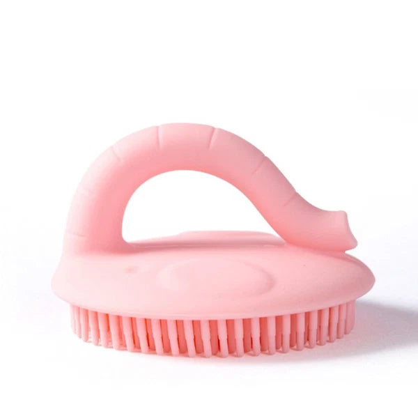 2 pcs Baby Bath Brush Silicone Handheld Infants Shower Brush Portable Bath