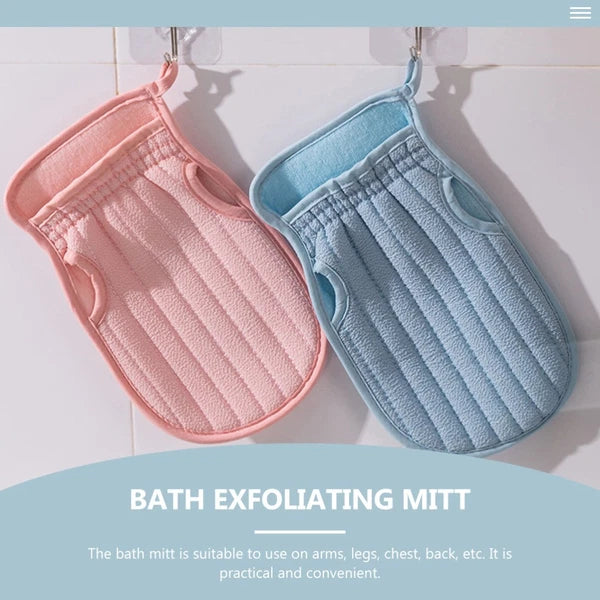 3 Pcs Bath Towel Set Body Brushes for Shower Gloves Exfoliating Work