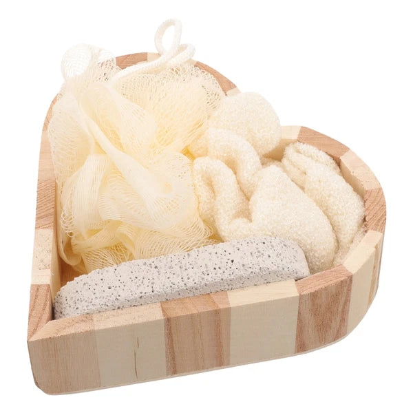 Heart-shaped Bath Brush Body Scrubber Skin Exfoliator Bathing Supplies