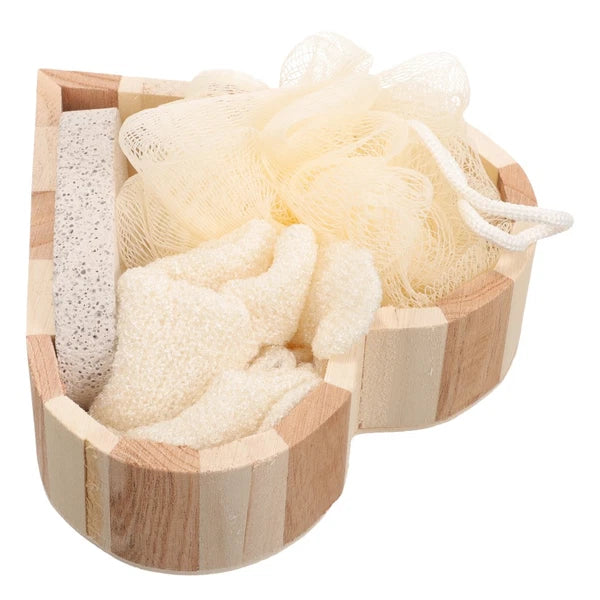 Heart-shaped Bath Brush Body Scrubber Skin Exfoliator Bathing Supplies
