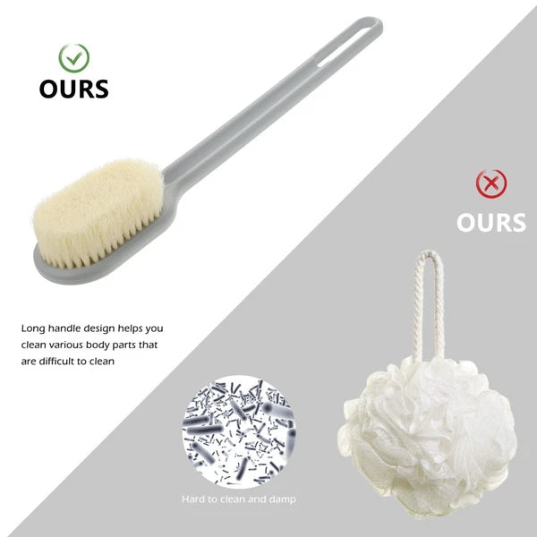 Bath Brush Man Body Shower Scrubber Wash Cleaning Long Handled for