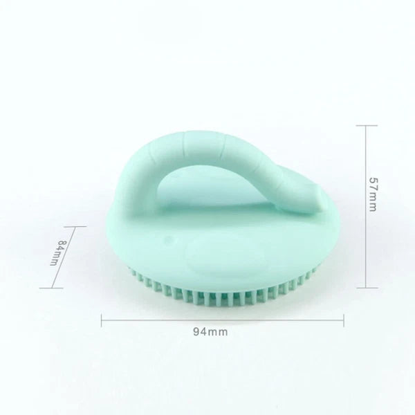 2 pcs Baby Bath Brush Silicone Handheld Infants Shower Brush Portable Bath