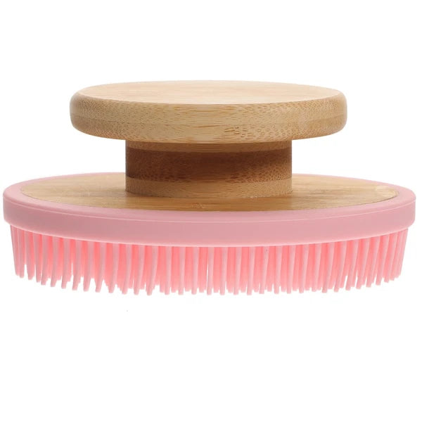 Skin-friendly Silicone Shower Scrubber Portable Bathing Brush Body Massage