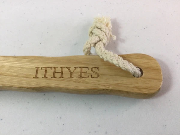 ITHYES Bamboo Long Handle Shower Brush. Exfoliating. NEW.