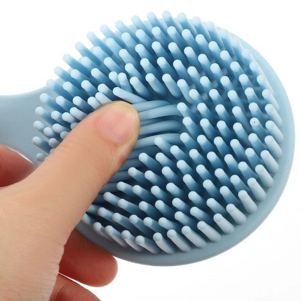 Silicone Bath Brush Man Scrubber for Body Anti-slip Shower Cleaning