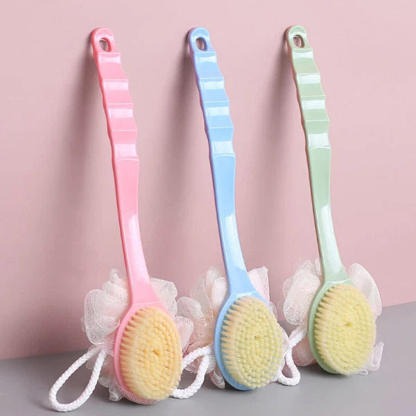 Long-handled Scrubbing Artifact Brush Soft Hair Bathing Back Scrubbing Br-QU