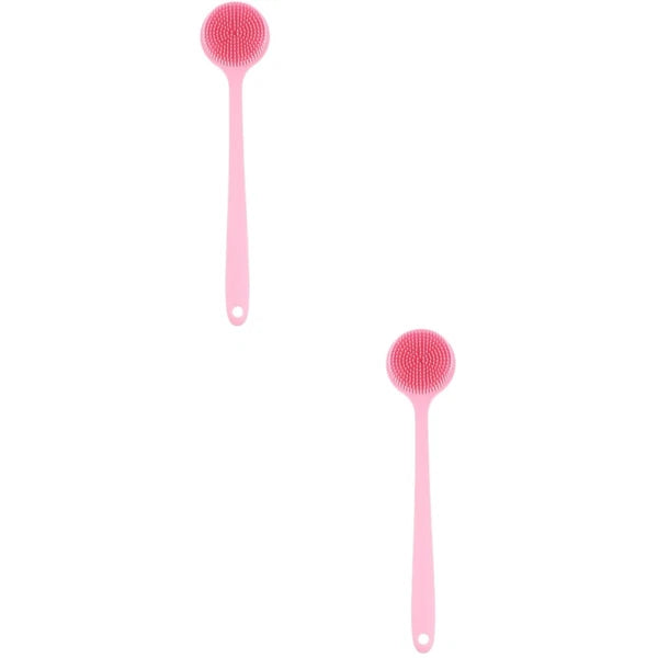 2 Count Bath Brush Elderly Baby Bathing Brushes Women Back Exfoliator