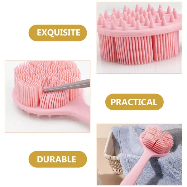 Bath Brush Back Scrubber Long Handle Soft Body Shower for Exfoliating