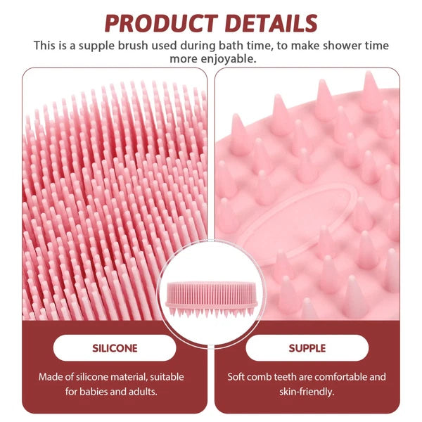 5 PCS Silicone Bath Brush Child Baby Hair Scrubber Brushes for Shower
