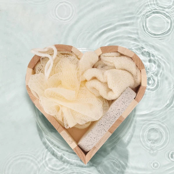 Heart-shaped Bath Brush Body Scrubber Skin Exfoliator Bathing Supplies