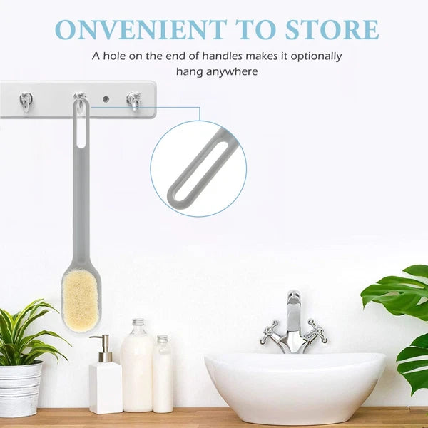 Bath Brush Man Body Shower Scrubber Wash Cleaning Long Handled for