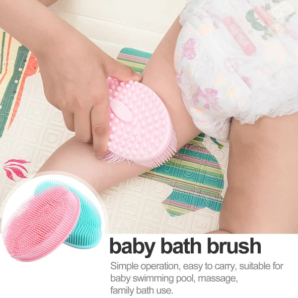 2 Pcs Bath Brush Body Scrubbers Baby Cleaning Brushes for Household