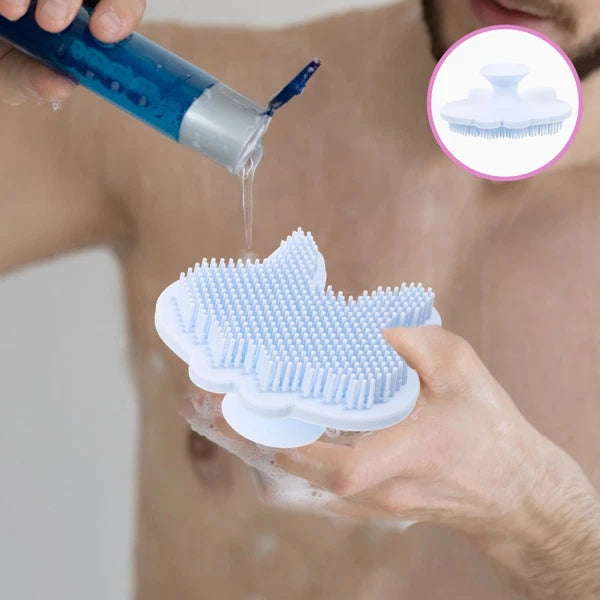 Silicone Bath Brush Child Double-sided Exfoliating Body Scrubber