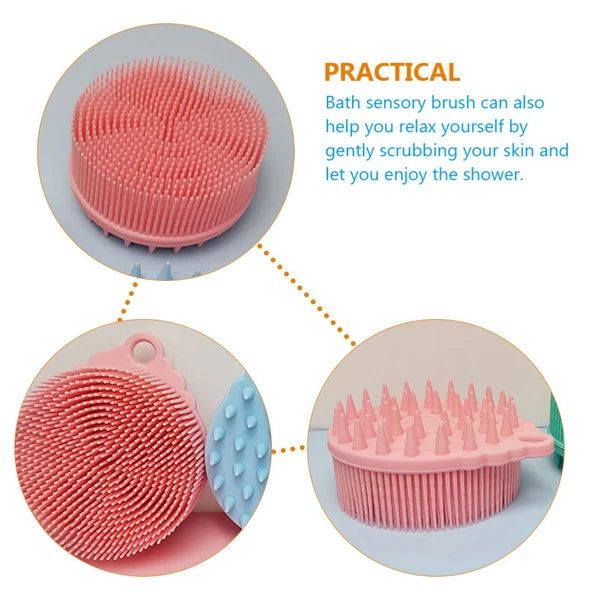 Bath Brush Child Man Silicone Body Shower Baby Brushes Sensory for Kids