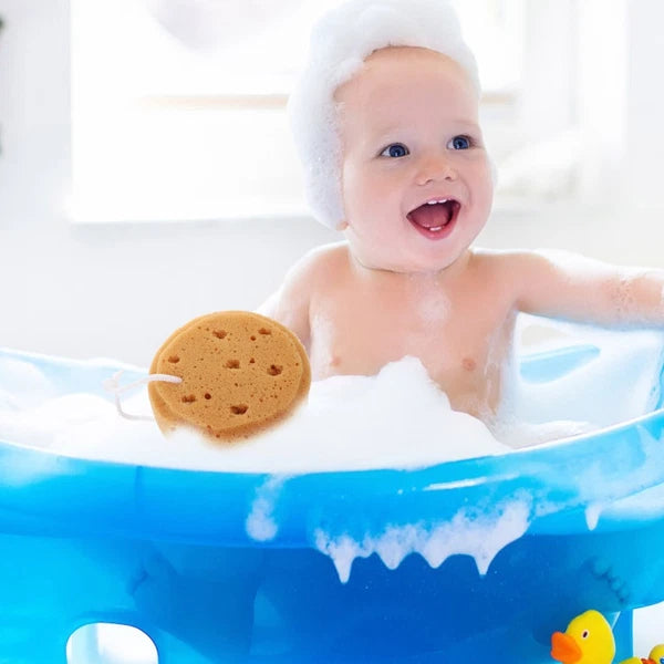 4 Pcs Bath Sponge Children's Bathing Tool Round Brush Skin Exfoliator for Body