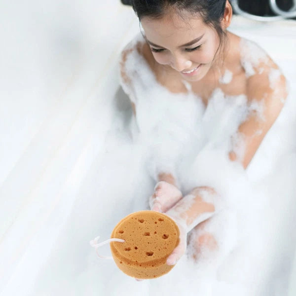 4 Pcs Bath Sponge Children's Bathing Tool Round Brush Skin Exfoliator for Body