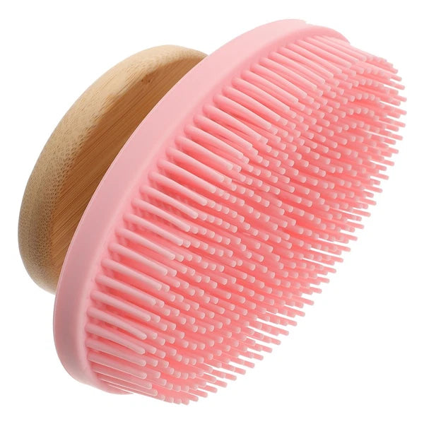 Skin-friendly Silicone Shower Scrubber Portable Bathing Brush Body Massage