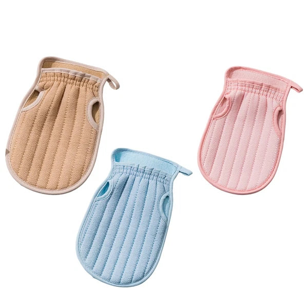 3 Pcs Bath Towel Set Body Brushes for Shower Gloves Exfoliating Work