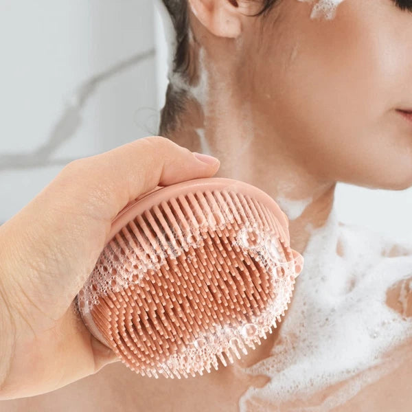 Bath Brush Exfoliating for Body Travel Scrubber Exfoliator Silicone