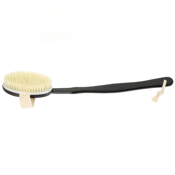 Bend Handle Bath Brush Body Exfoliator for Back Scrubber Shower Men