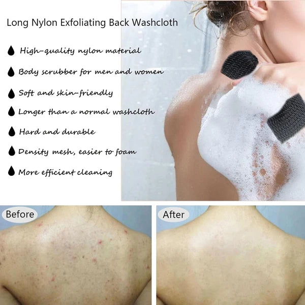 African Net Sponge - Authentic Exfoliating Bath Wash Cloth, Black Owned, Long Bo