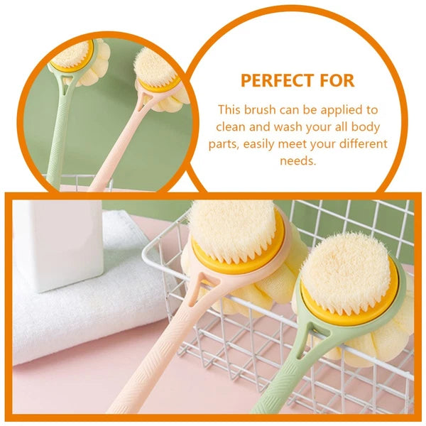 Bath Brush Exfoliating Body Scrubber Back with Handles Shower Brushes