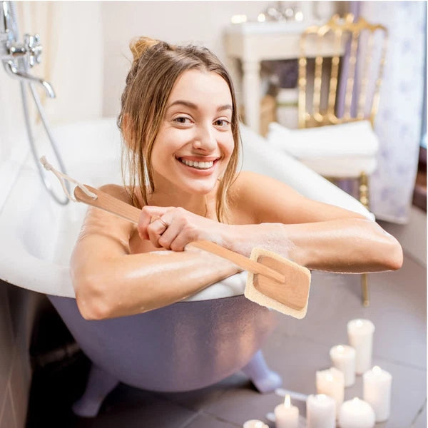 Back Massage Brush Scrubber Shower Scrubbing for Long Handle Bath