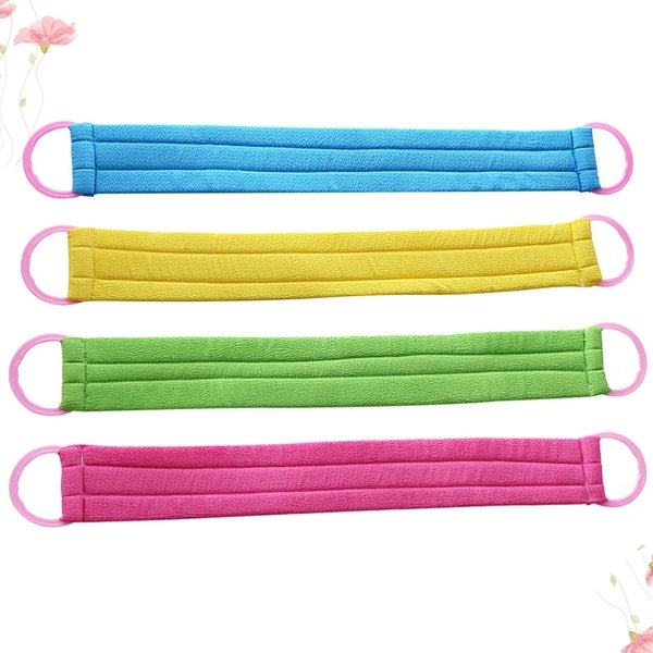 4 PCS Bath Towel Exfoliating Back Scrubber Body Brush Exfoliator
