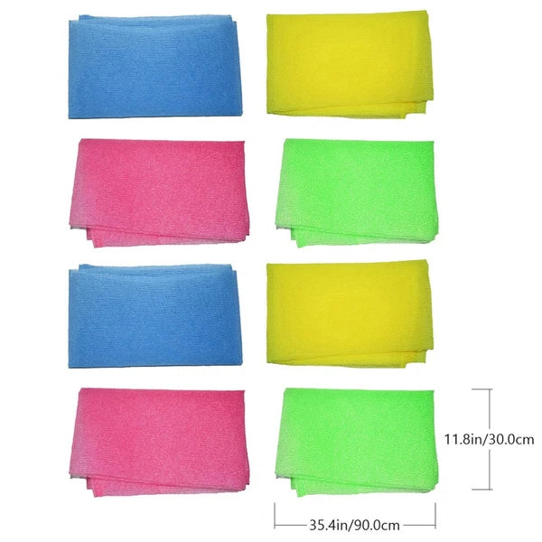 8 Pcs Body Brushes for Shower Sponge Exfoliating Scrubber Bath Back