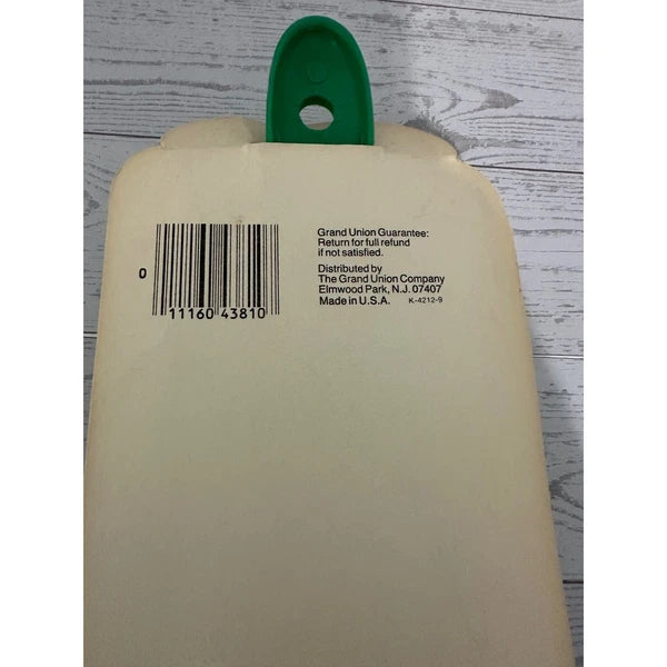 Vintage Grand Union Body Brush Green Long Handle New Old Stock Bath Shower