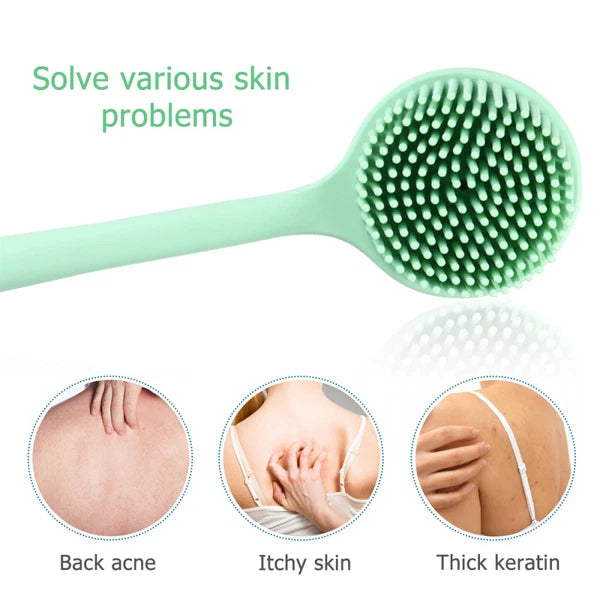 Bath Brush Man Silicone Exfoliator Body Scrubber Back for Shower