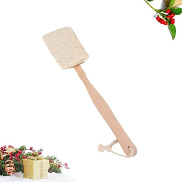 Exfoliating Back Scrubber with Long Handle for Bathing Random Color